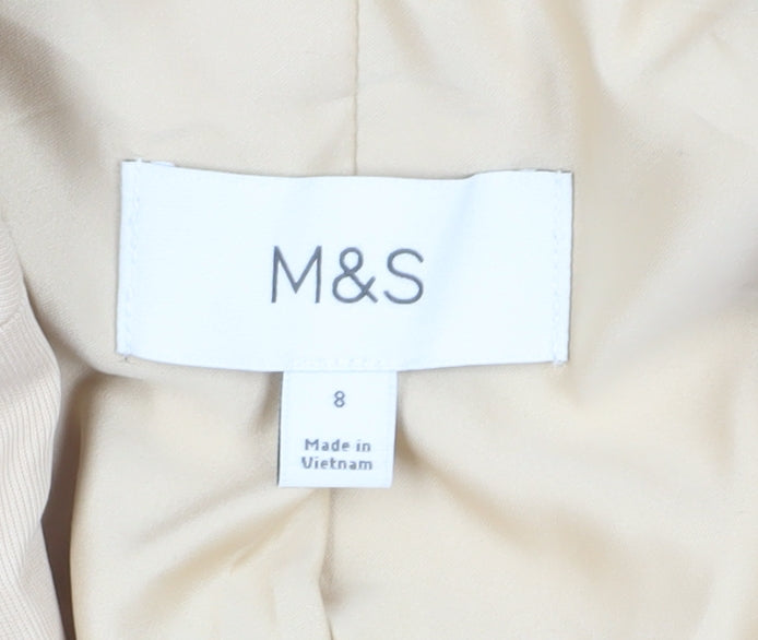Marks and Spencer Women's Beige Blazer Jacket Size 8