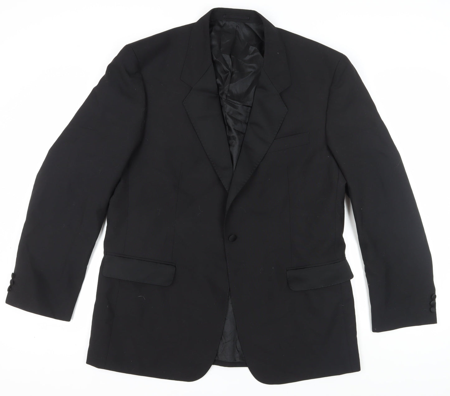 Mens UK Size 44 Varteks Regular Black Suit Jacket