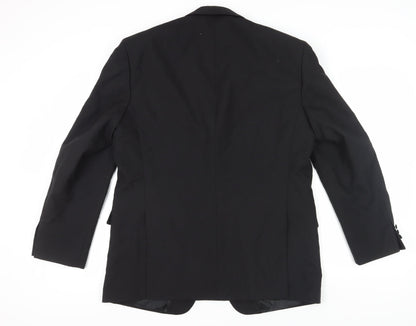 Mens UK Size 44 Varteks Regular Black Suit Jacket