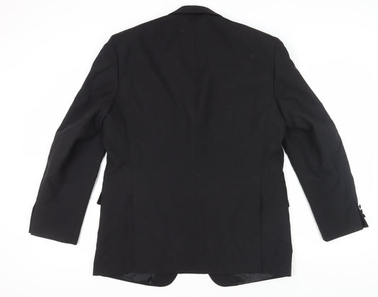 Mens UK Size 44 Varteks Regular Black Suit Jacket