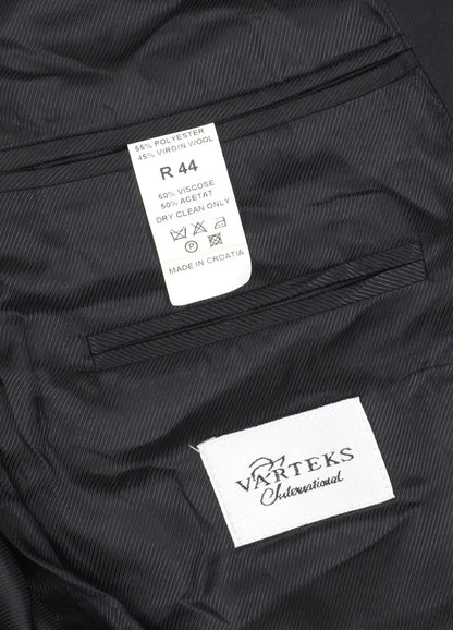 Mens UK Size 44 Varteks Regular Black Suit Jacket