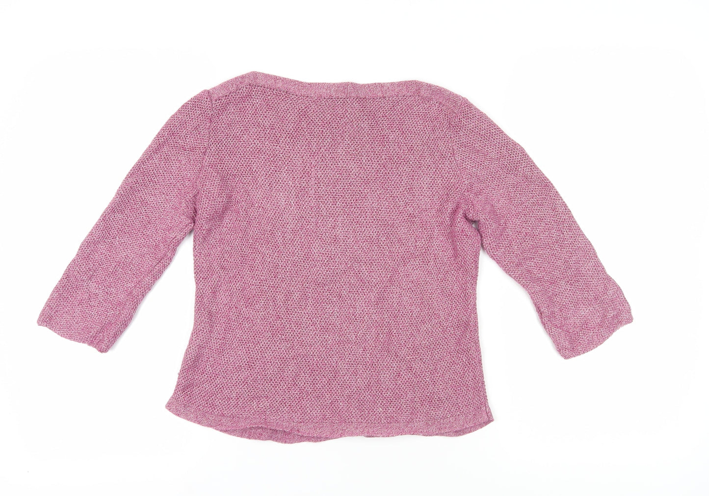 Womens UK Size 10 Peter Hahn Pink Pullover Jumper