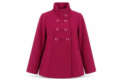 Womens UK Size 10 BHS Pink Pea Coat