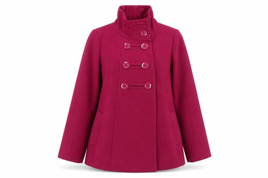 Womens UK Size 10 BHS Pink Pea Coat