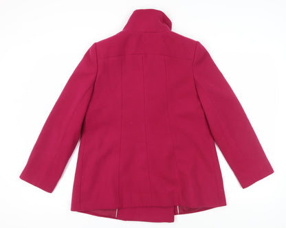 Womens UK Size 10 BHS Pink Pea Coat