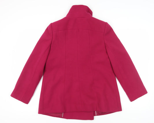 Womens UK Size 10 BHS Pink Pea Coat