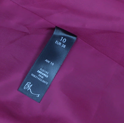Womens UK Size 10 BHS Pink Pea Coat