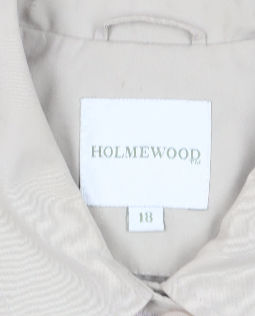 Womens UK Size 18 Holmewood Beige Basic Jacket