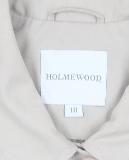 Womens UK Size 18 Holmewood Beige Basic Jacket