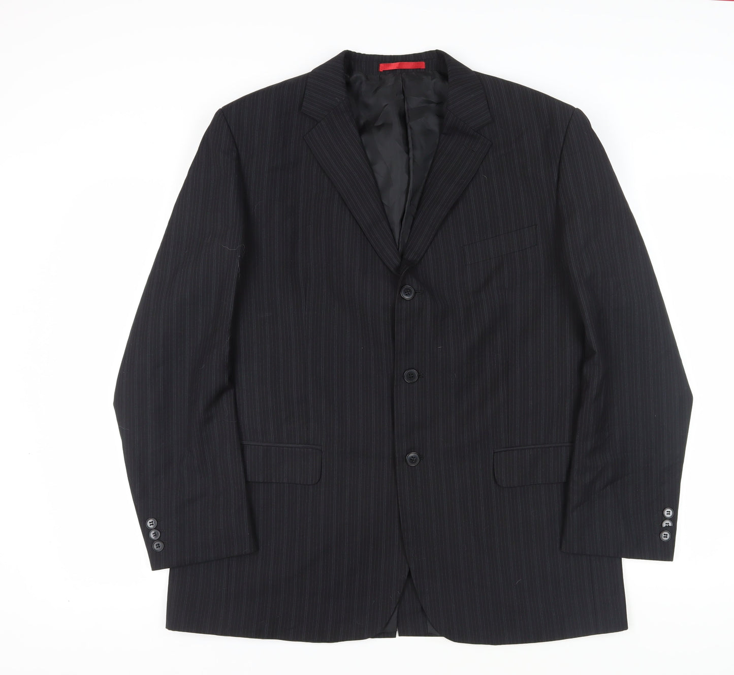 Mens UK Size 44 Burton Regular Black Suit Jacket