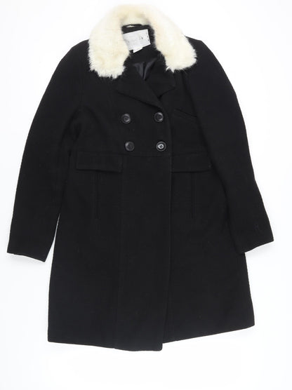 Womens UK Size M Cooperative Black Pea Coat