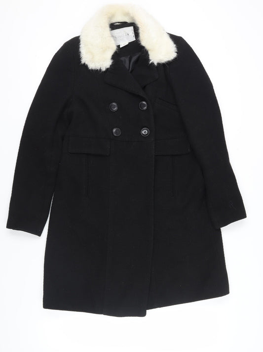 Womens UK Size M Cooperative Black Pea Coat