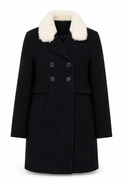 Womens UK Size M Cooperative Black Pea Coat