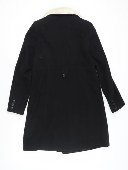 Womens UK Size M Cooperative Black Pea Coat