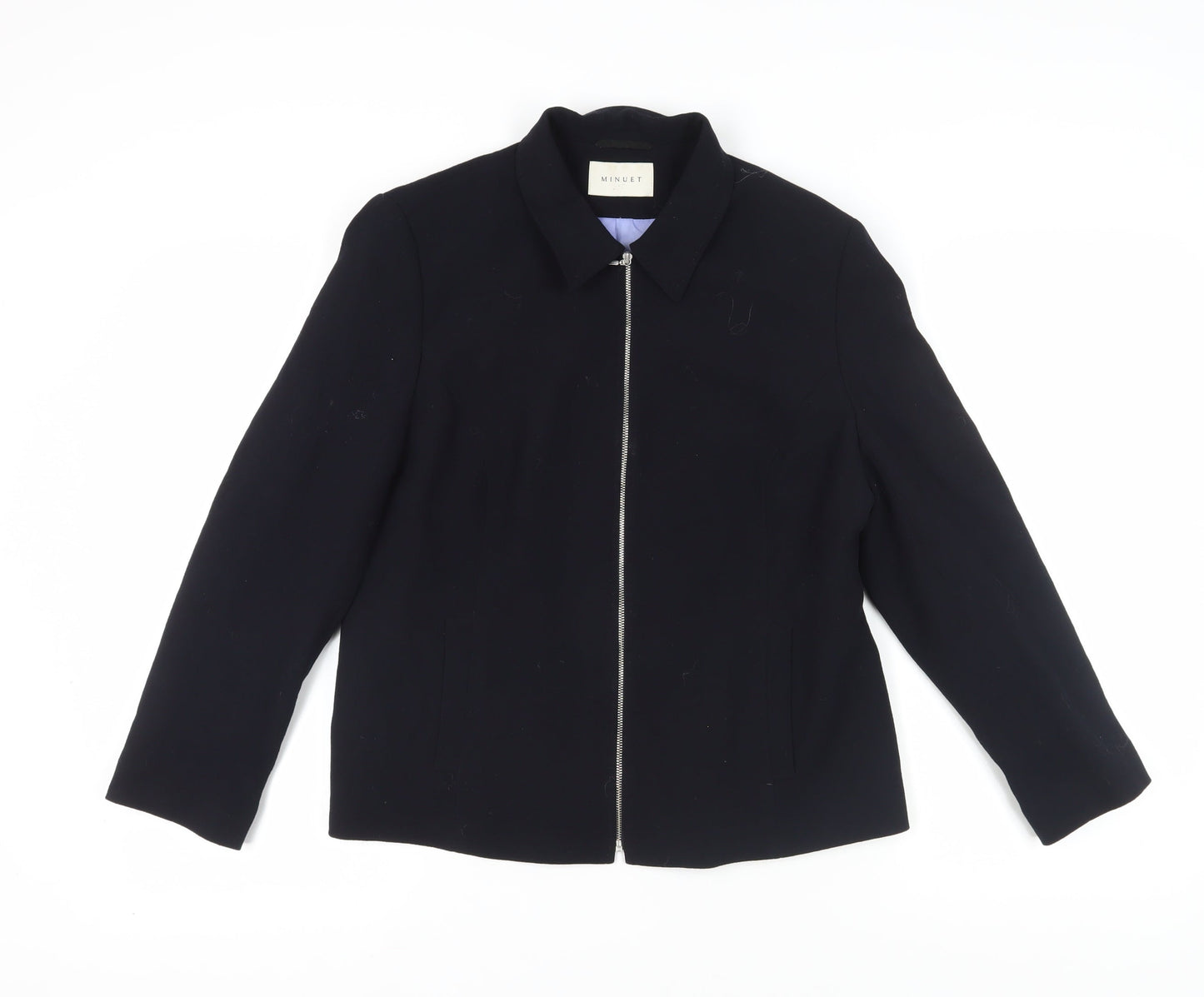 Minuet Women's Black Wool Suit Jacket Size 16