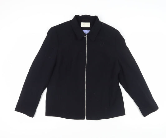 Minuet Women's Black Wool Suit Jacket Size 16
