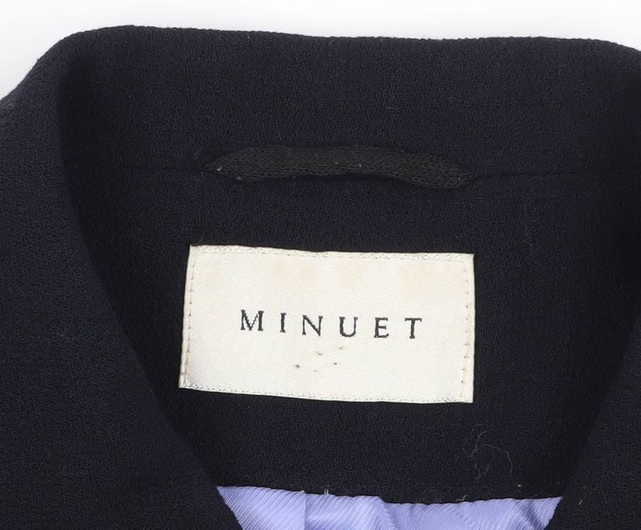 Minuet Women's Black Wool Suit Jacket Size 16