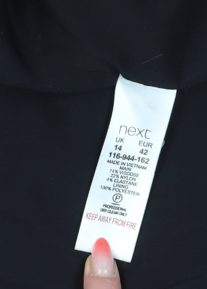 Next Women's Black Blazer UK 14 Regular Formal