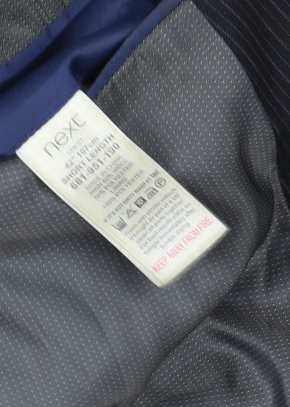 Mens UK Size 42 NEXT Regular Black Suit Jacket