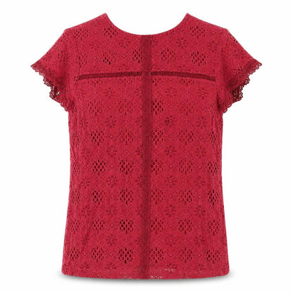 Womens UK Size 12 Dorothy Perkins Red Basic Blouse
