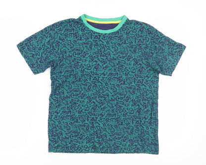Marks and Spencer Boys Green Graphic Print T-Shirt - 16 Years