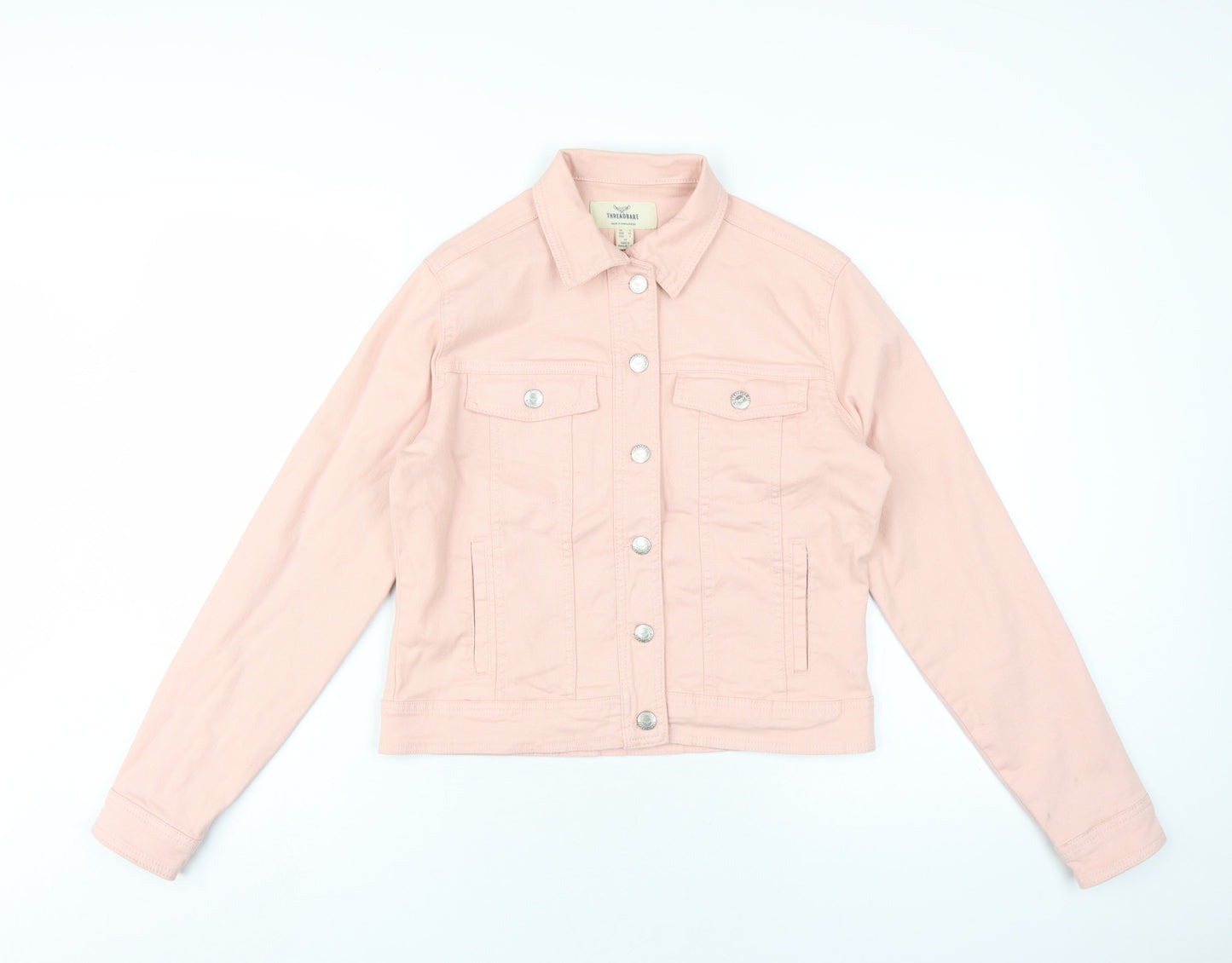 Womens UK Size 8 Threadbare Pink Basic Jacket