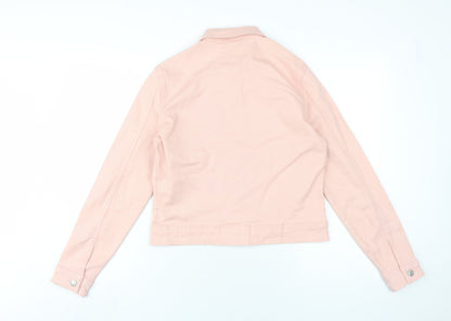 Womens UK Size 8 Threadbare Pink Basic Jacket