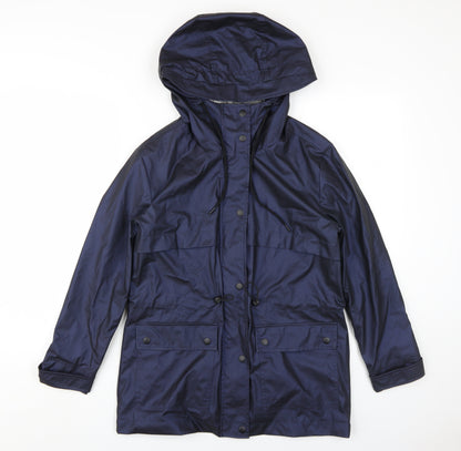 Womens UK Size 8 Plus NEXT Blue Parka Coat