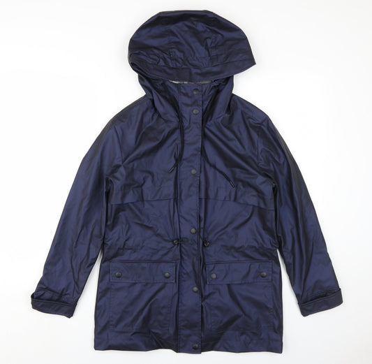 Womens UK Size 8 Plus NEXT Blue Parka Coat