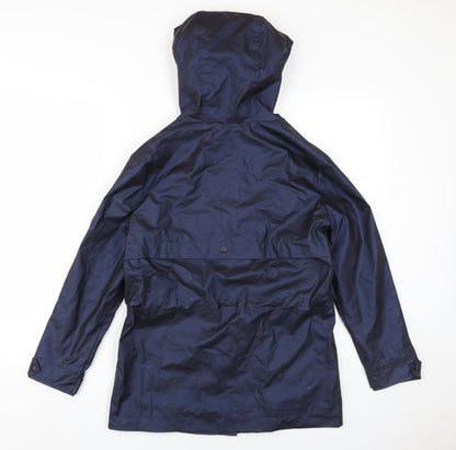 Womens UK Size 8 Plus NEXT Blue Parka Coat