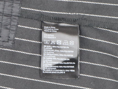 H&M Women's Black Pinstripe Suit Jacket Size 10