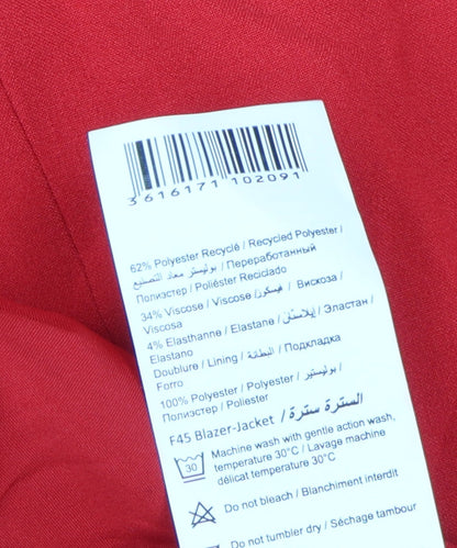 Camaieu Women's Red Blazer - Size 12, Business Wear