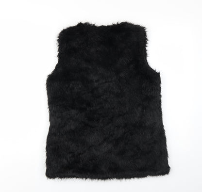 Malvin Women Black Gilet Size 10 Casual Sleeveless