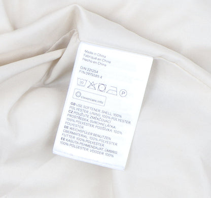 H&M Women's Beige Fleece Bomber Jacket Size 14