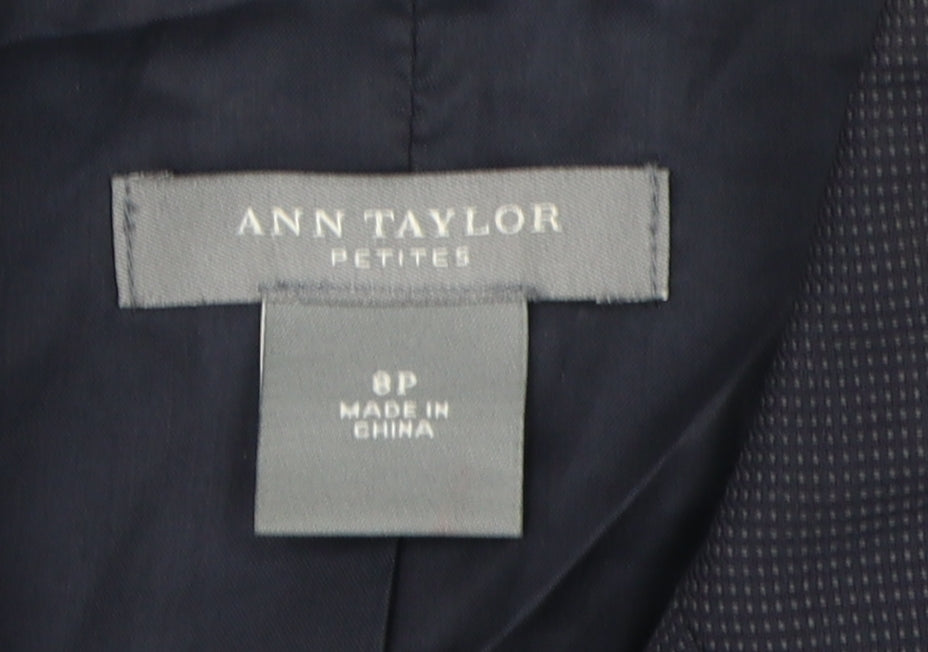 Ann Taylor Women's Blue Wool Suit Jacket Size 12