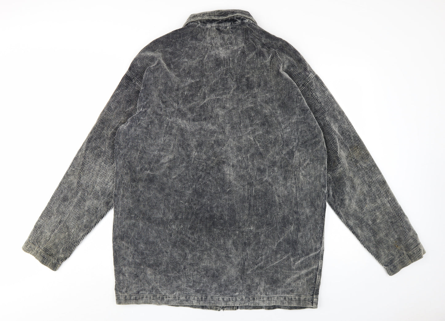 ASOS Men's Black Corduroy Jacket - Size M Relaxed Fit