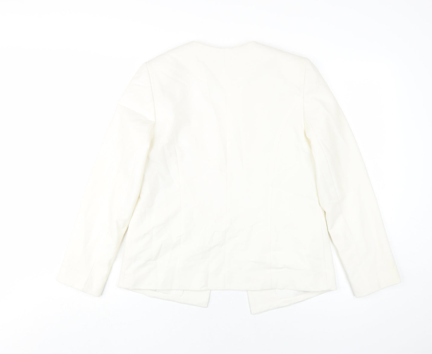 Womens UK Size 12 Wallis Ivory Basic Jacket