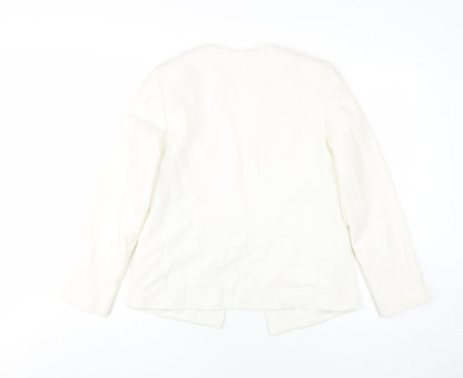 Womens UK Size 12 Wallis Ivory Basic Jacket
