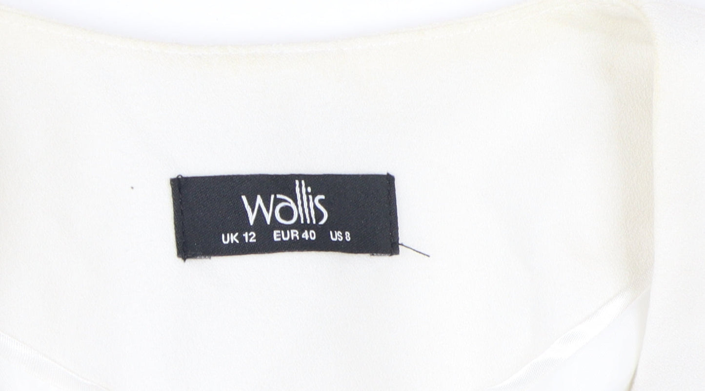 Womens UK Size 12 Wallis Ivory Basic Jacket