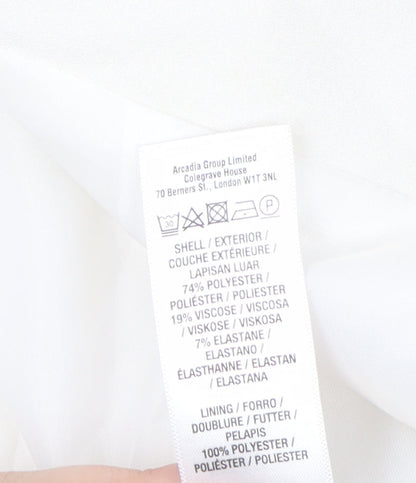 Womens UK Size 12 Wallis Ivory Basic Jacket