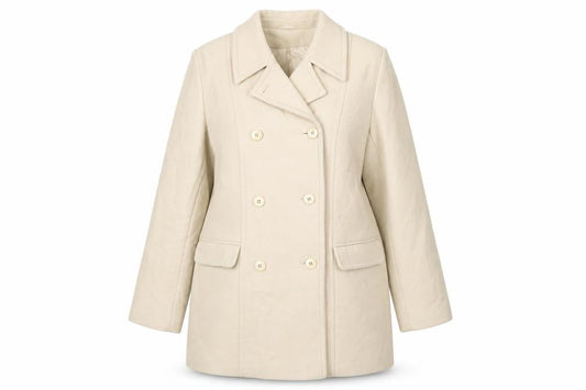 Womens UK Size 14 BHS Beige Pea Coat