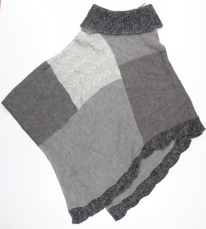 Womens UK Size S/M Phase Eight Grey Cape Jumper