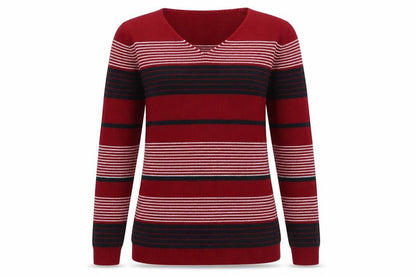 Womens UK Size M Isle Red Pullover Jumper