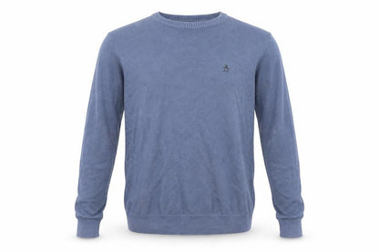 Mens UK Size M Penguin Blue Pullover Jumper