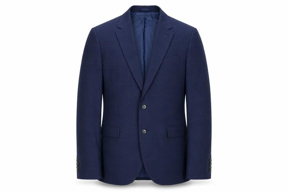 Mens UK Size 44 Moss Regular Blue Suit Jacket
