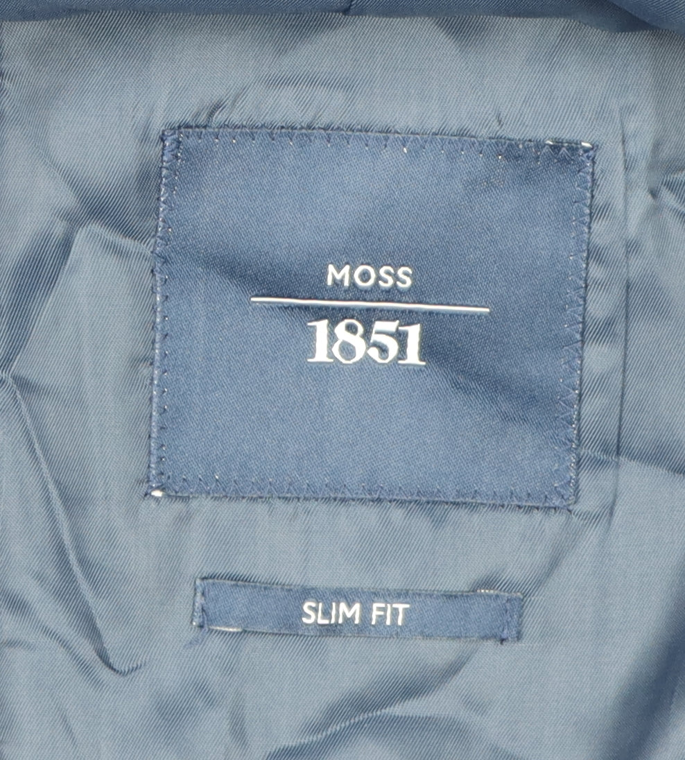 Mens UK Size 44 Moss Regular Blue Suit Jacket