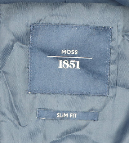 Mens UK Size 44 Moss Regular Blue Suit Jacket