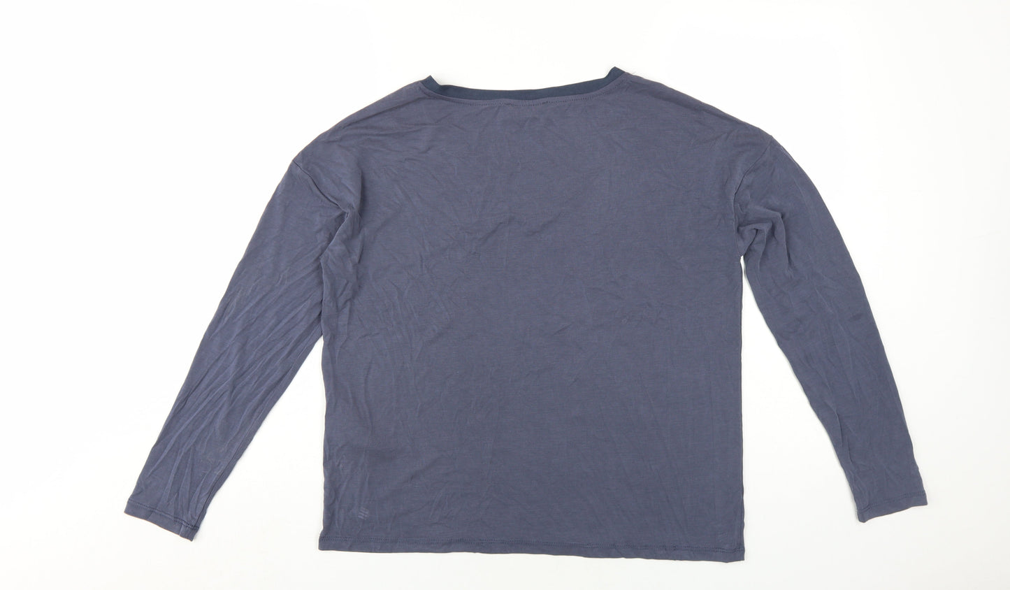 Womens UK Size L Soaked in Luxury Blue Basic T-Shirt