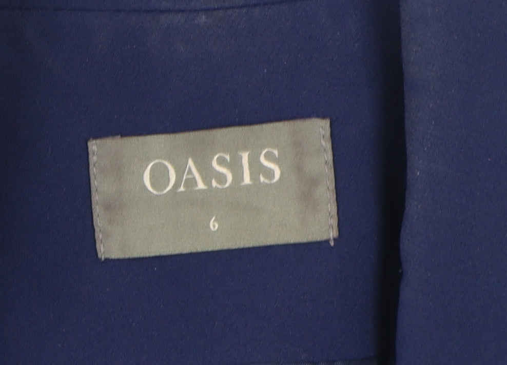 Oasis Women's Blue Slim Fit Blazer UK 6