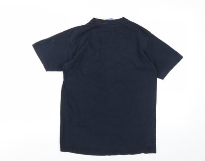 Safon Unisex Black Embroidered T-Shirt M